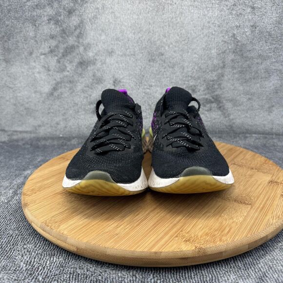 Nike Epic React Flyknit 2 Shoes Youth Size 5Y Black Purple Running Sneakers - Picture 2 of 9